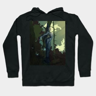 Raven mythical fairy-like nymph Hoodie